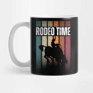 Rodeo Time Bareback Riding Cowboy Mug